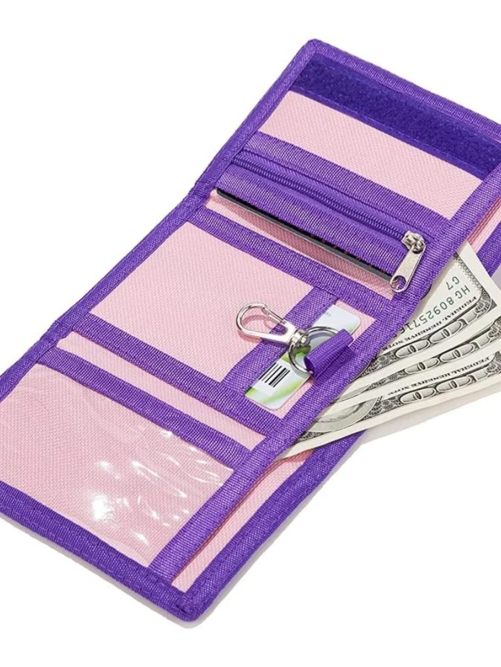 wallet,Teen Wallet with Coin Pocket,Kids Wallets for Girls,RFID Trifold Canvas O